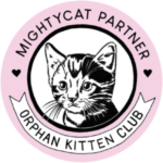 Badge: MightyCat Partner, Orphan Kitten Club